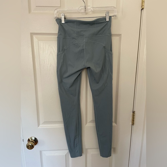 Lululemon Fast and Free Tight 28" Blue Cast Nulux Leggings Size 6 - Picture 3 of 7